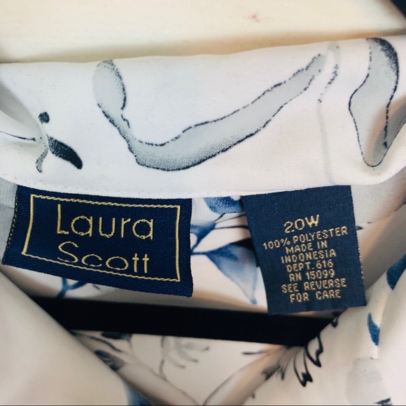 LAURA SCOTT Floral Blouse NWOT - Picture 4 of 7